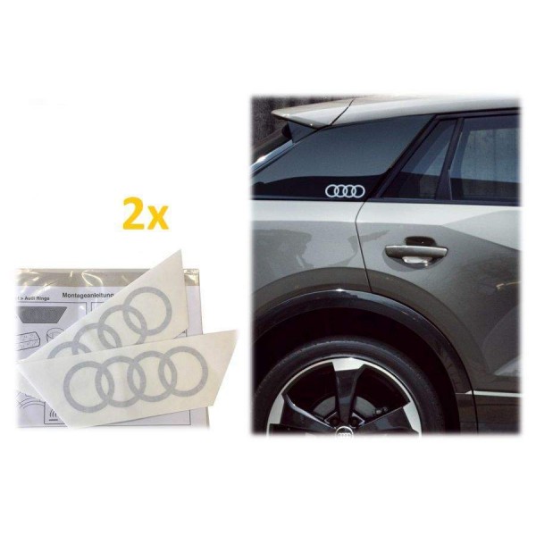 Kit 2 stickers Audi Anneaux