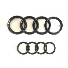 Logo black Audi TT AVANT+ARRIERE - VAG-CAR