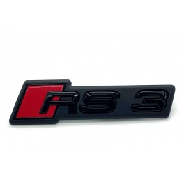 Logo black calandre Audi "RS3" 8Y