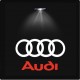 Logo porte Audi "ANNEAU+AUDI"